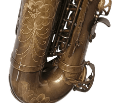 MBC-60 Vintage Raw Brass With Clear Lacquer Finish Alto - 2