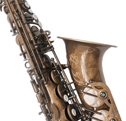 MBC-60 Vintage Raw Brass With Clear Lacquer Finish Alto - 4