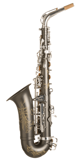 MBS-70 Black Nickel Body Silver Key Alto - 1