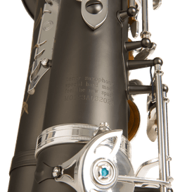 MBS-70 Black Nickel Body Silver Key Alto - 2