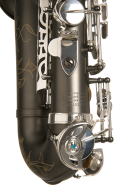 MBS-70 Black Nickel Body Silver Key Alto - 3