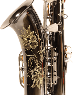 MBN-60 Black Nickel Body Dotted-Nickel Key Tenor - 3